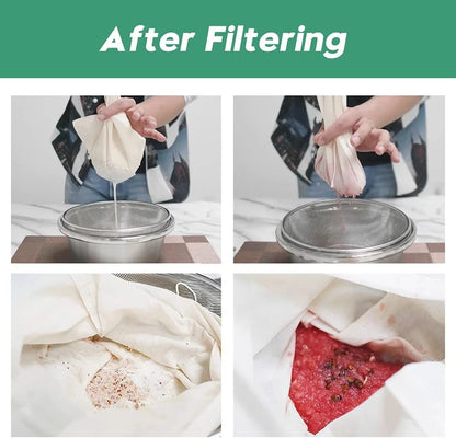100/200/300 Mesh Filter Squeeze Water Bag Nut Milk Net Yogurt Tea Beer Coffee Food Filter Strainers Mesh Kitchen Strainer Bags