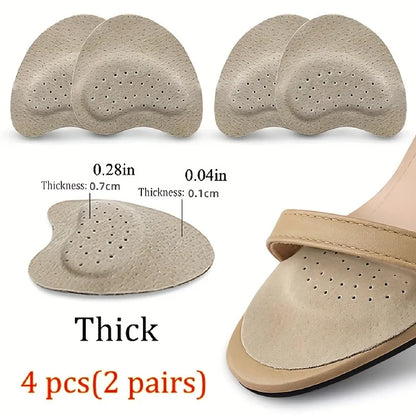 2 Pairs Foot Pads High Heels Sandals Non Slip Stickers Memory Foam Front Foot Pads Toe and Foot Pain Relief Insoles for Women