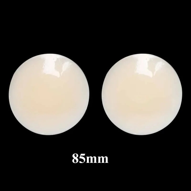 1 Pair Cool Reusable Self Adhesive Silicone Lift Up Breast Nipple Cover Bra Pad Invisible Breast Petals for Party Dress