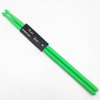 1 Pair 5A Nylon Drumsticks Colorful Plastic Drum Sticks With Non-Slip Handles Musical Instrument Accessories Percussion Tool