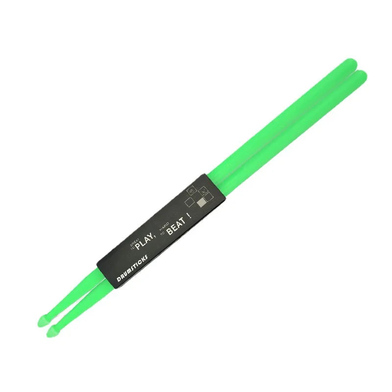 1 Pair 5A Nylon Drumsticks Colorful Plastic Drum Sticks With Non-Slip Handles Musical Instrument Accessories Percussion Tool