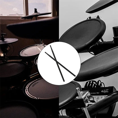 1 Pair 5A Nylon Drumsticks Colorful Plastic Drum Sticks With Non-Slip Handles Musical Instrument Accessories Percussion Tool