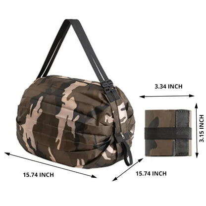 1pc Foldable Shopping Bag Eco-friendly Waterproof Portable Storage Bag Large Capacity Handbag Oversized Storage Bag For Travel
