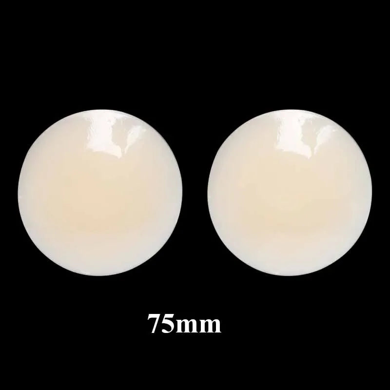1 Pair Cool Reusable Self Adhesive Silicone Lift Up Breast Nipple Cover Bra Pad Invisible Breast Petals for Party Dress