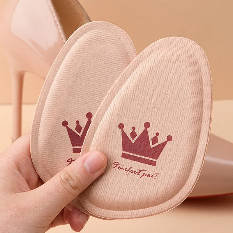 1/2pairs Forefoot Pads Women High Heels Non-slip Pain Relief Insert Half Insoles Front Foot Cushion Foot Care Shoe Pads Insole