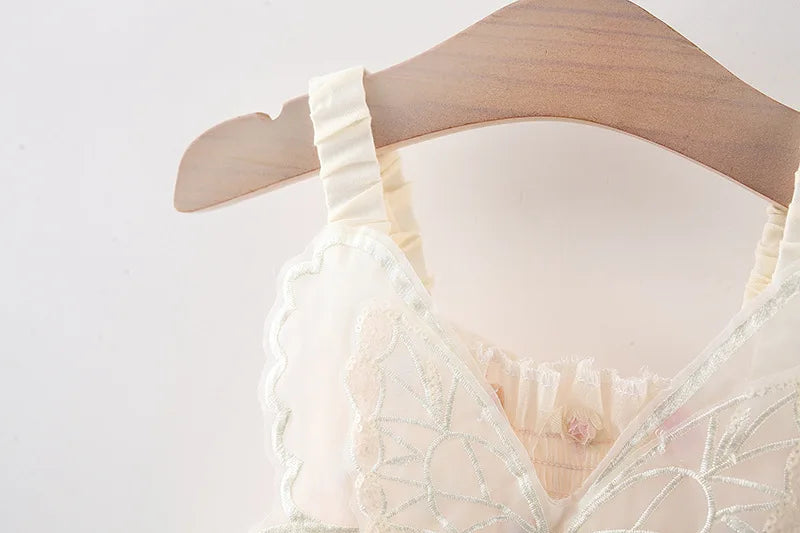 (0-3 years old) Summer Baby Girl Colorful Dots Cute Princess Dress Girl Back Bow Wings Birthday Party Dress