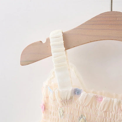 (0-3 years old) Summer Baby Girl Colorful Dots Cute Princess Dress Girl Back Bow Wings Birthday Party Dress